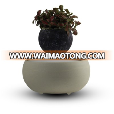 Levitating system for fly bonsai plant pot and fly flower